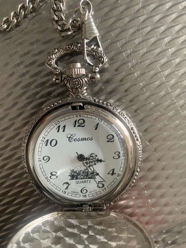 Ketting klokje, Ophalen of Verzenden, Zo goed als nieuw, Zilver, Overige materialen