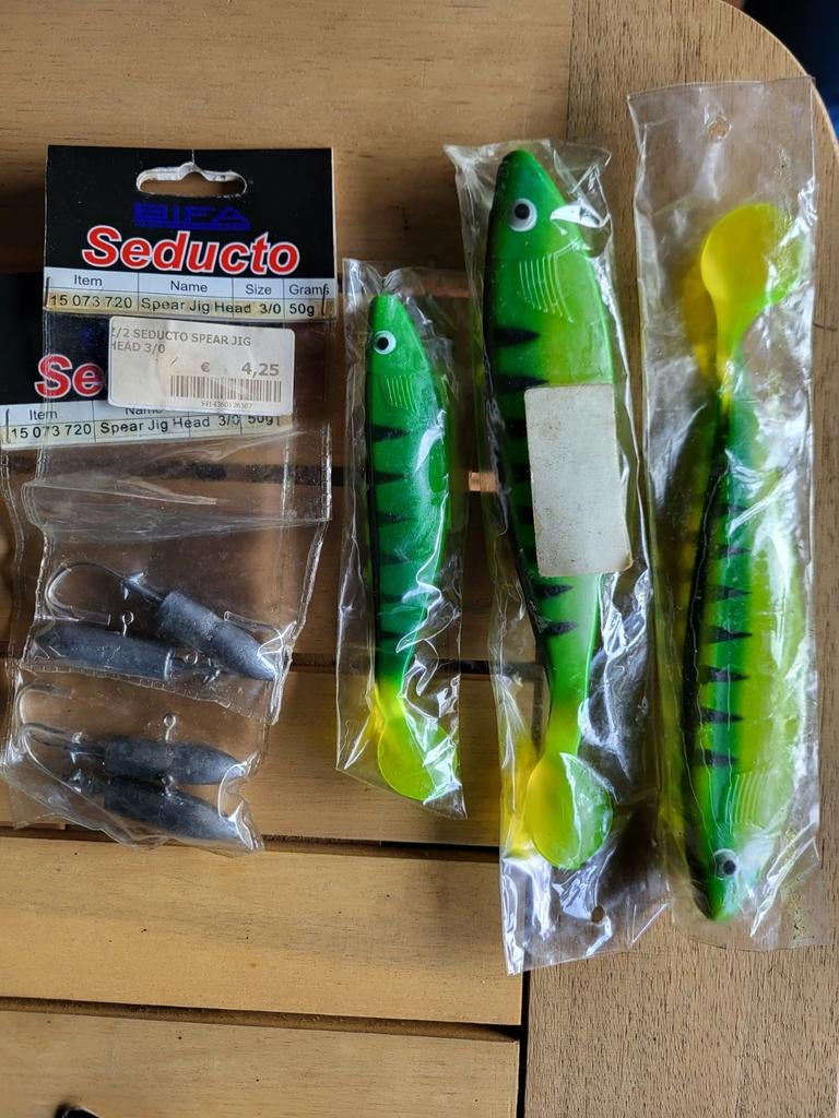 Softbaits incl 50gr loodkoppen, Watersport en Boten, Hengelsport | Roofvissen, Ophalen of Verzenden, Nieuw