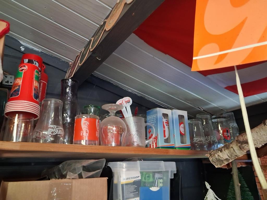 Coca cola glazen en een ijs emmer voor een paar euro ophalen, Verzamelen, Ophalen, Gebruiksvoorwerp