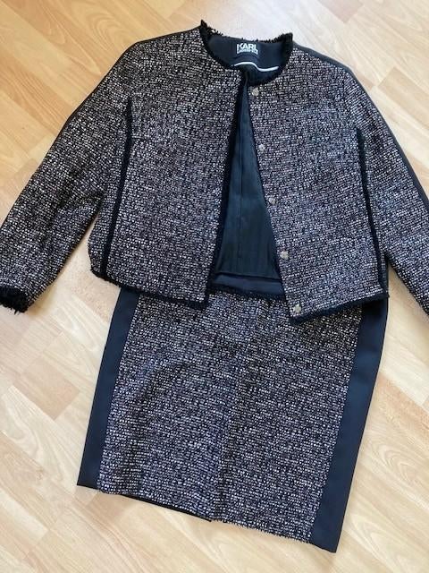 Dames mantelpak, Ophalen, Zo goed als nieuw, Maat 38/40 (M), Rood
