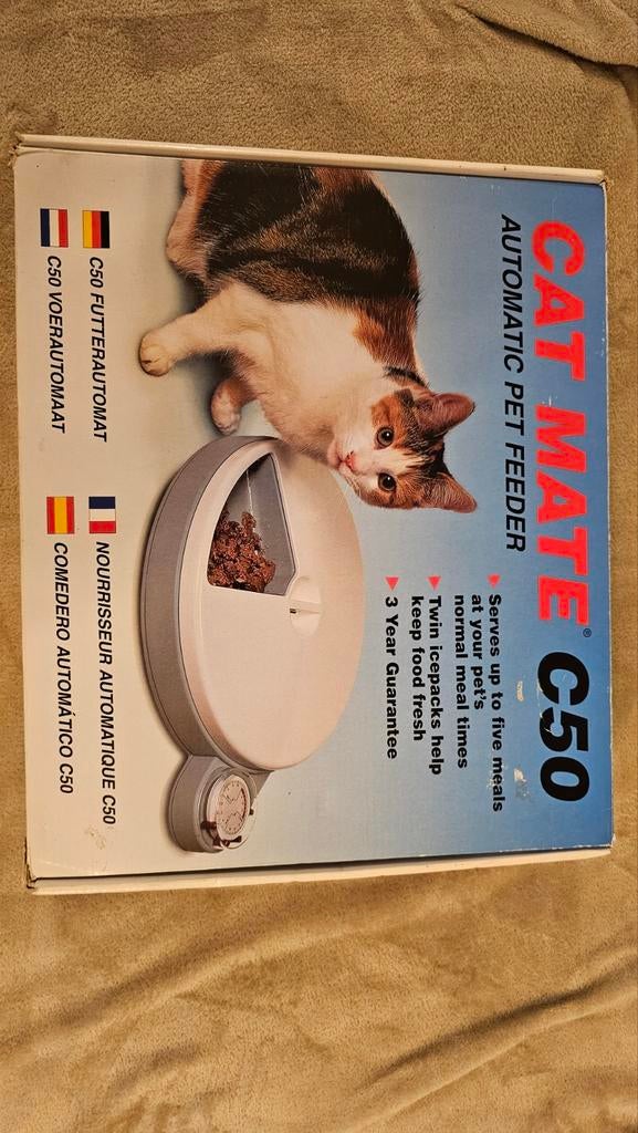Cat mate c50 automatisch voerbak, Ophalen, Automatisch, Nieuw