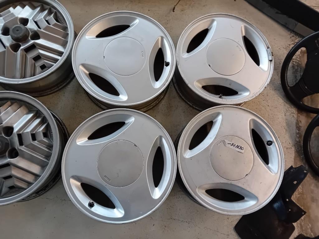 Aluminium velgen, gebruikt + nieuw gespoten, diverse Saabs., Ophalen, Velg(en), 16 inch, Nieuw