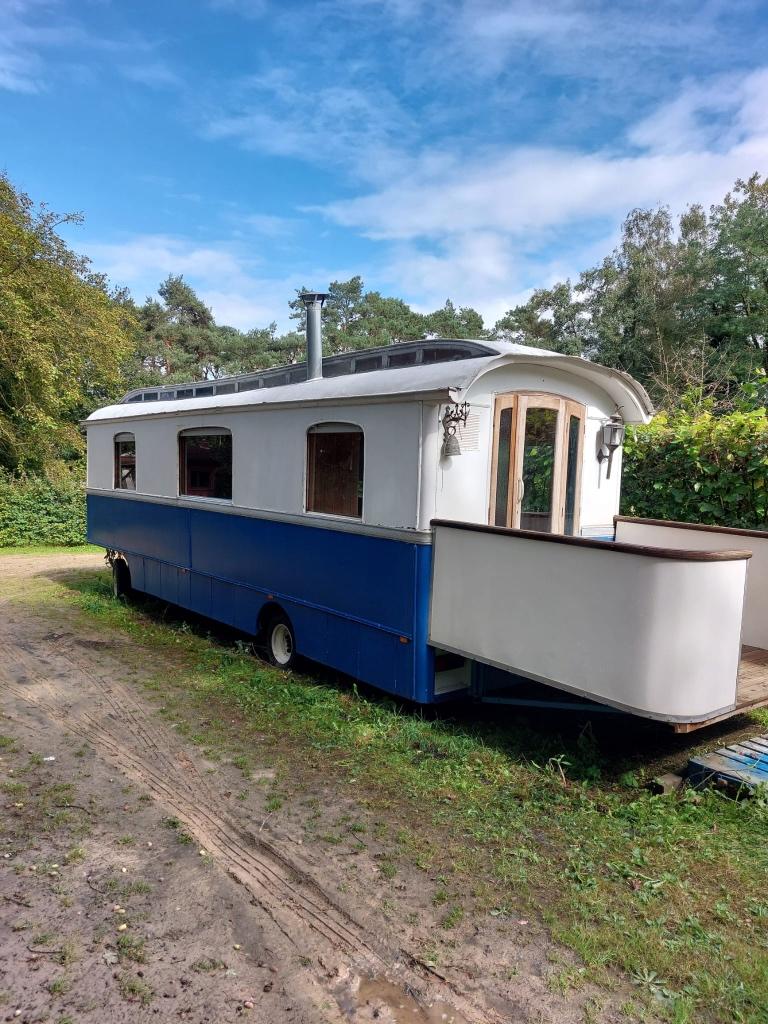 Buggenhoutse pipowagen, woonwagen, Caravans en Kamperen, Stacaravans, Ophalen