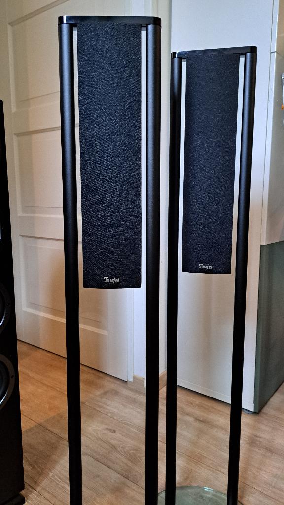 Teufel MO 6FR spaekers, Audio, Tv en Foto, Luidsprekers, Zo goed als nieuw, 60 tot 120 watt, Front, Rear of Stereo speakers, Ophalen
