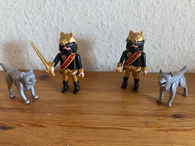 Playmobil barbaar met wolf 6444 jaren 2000 oud, Kinderen en Baby's, Speelgoed | Playmobil, Ophalen of Verzenden, Gebruikt, Complete set