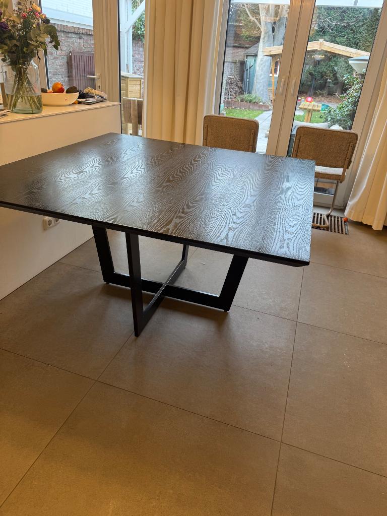 Eettafel Tafel vierkant 140x140, Ophalen, Gebruikt, Vierkant, Vijf personen of meer