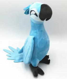 Rio grote pluche knuffel Papegaai blauw (35cm), Ophalen of Verzenden, Nieuw, Overige typen