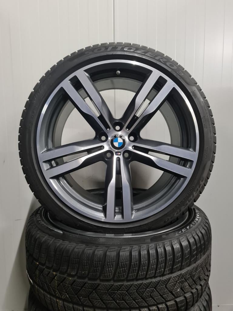 20' BMW 6 GT 7 Serie G11 G12 Styling 648M met winterbanden, 245 mm, Banden en Velgen, Personenwagen, 20 inch