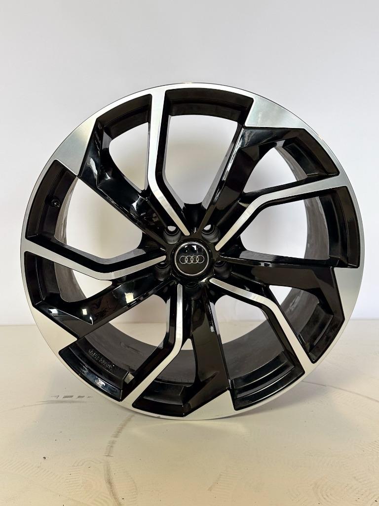 Velgenset  21 inch 10J Audi GMP Italia Rebel Black incl TPMS, Gebruikt, Velg(en), Personenwagen, Zomerbanden