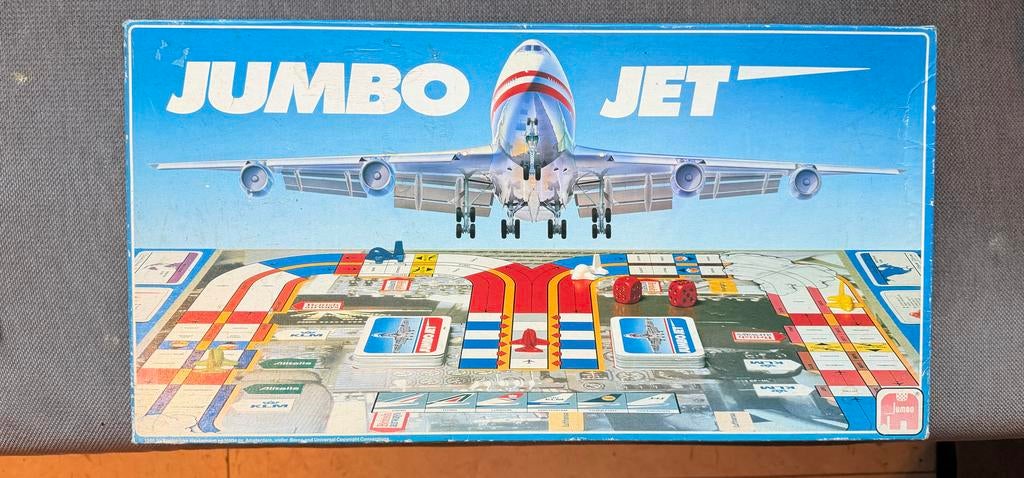 Jumbo Jet Bordspel - Reis rond de wereld!, Drie of vier spelers, Ophalen of Verzenden, Gebruikt, Reisspel