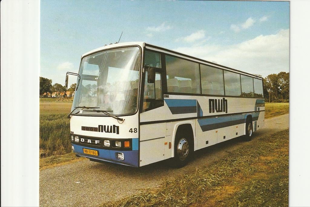 ZWARTSLUIS VERVOERSMIJ DE NOORD-WESTHOEK DAF SMIT JOURE BUS, Ophalen of Verzenden, 1960 tot 1980, Ongelopen, Overijssel