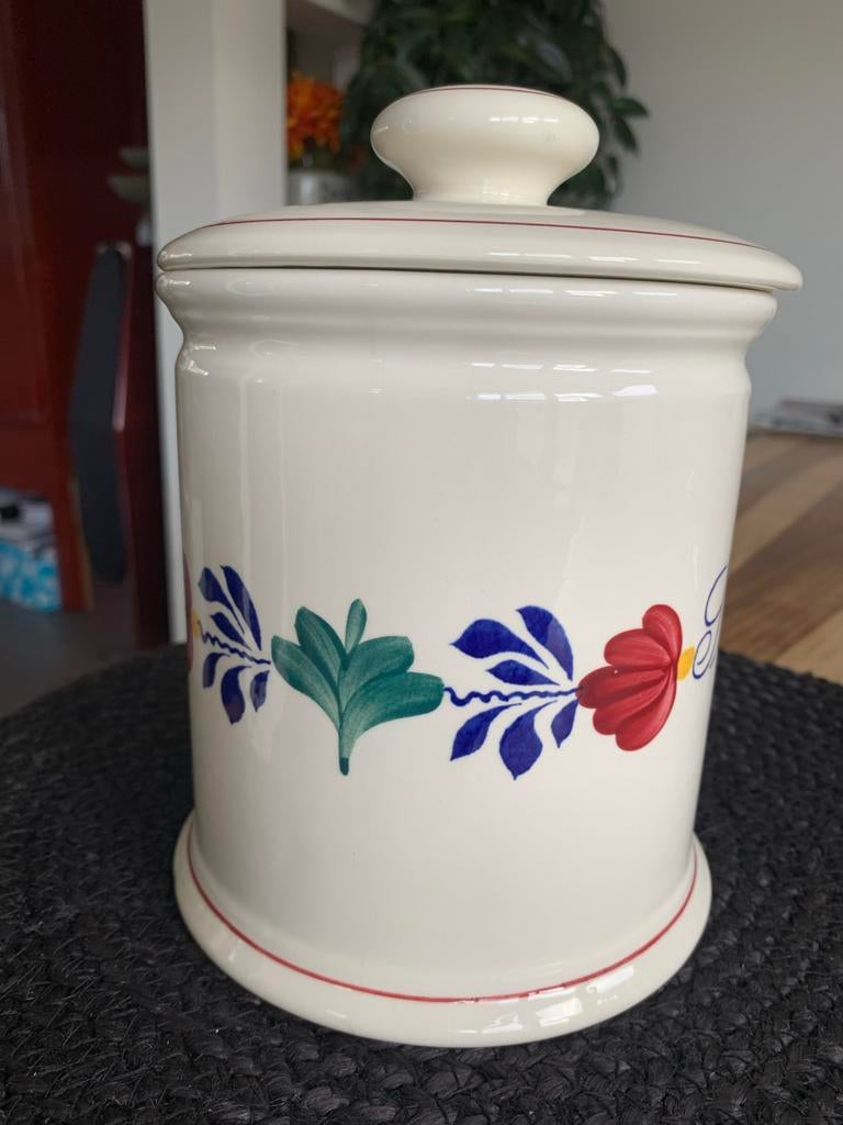 Boerenbont Voorraadpot Suikerpot, Ophalen of Verzenden, Zo goed als nieuw