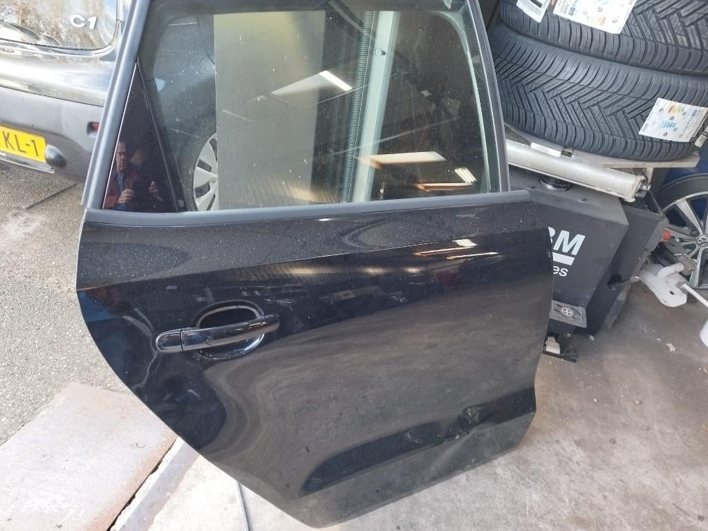 portier rechts achter VW Polo 6R en 6C L041 zwart compleet, Ophalen, Gebruikt, Achter, Volkswagen
