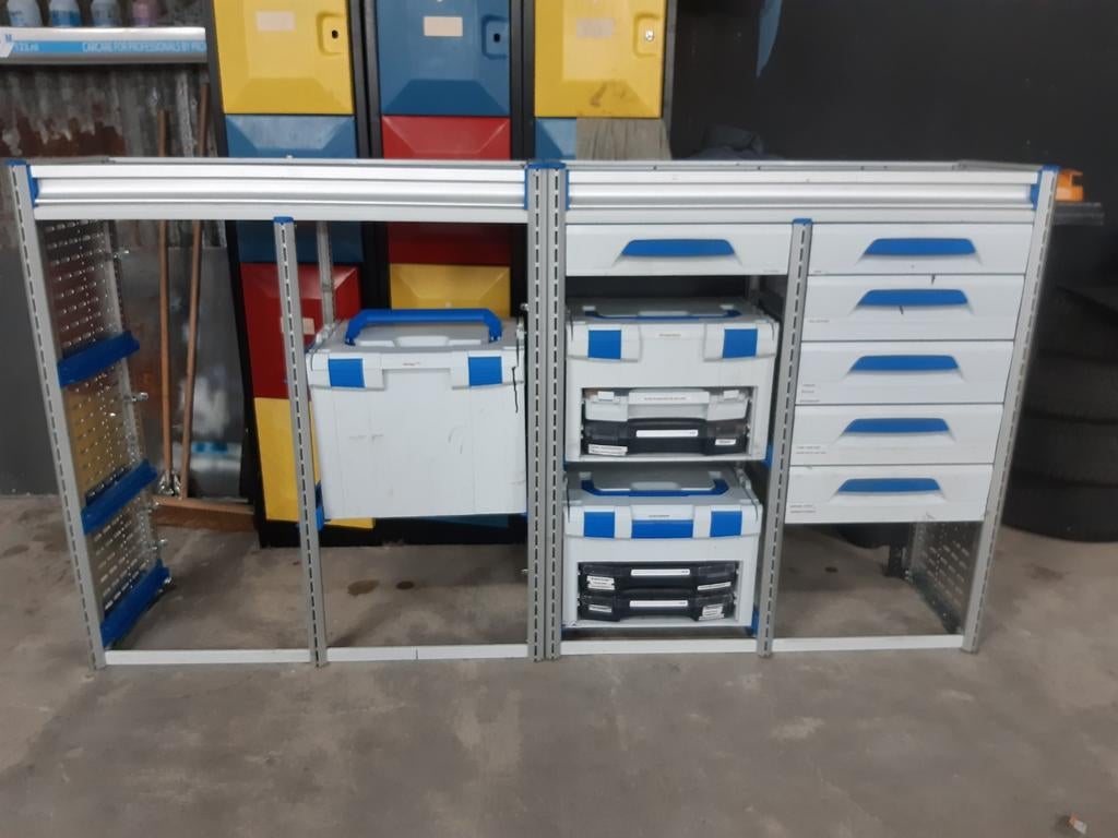 Sortimo bedrijfswagen inrichting kast stelling, Ophalen, Info@tommysmit.nl, Gebruikt, 7008AR