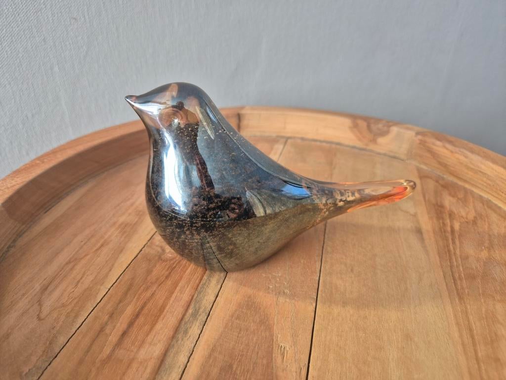 Glazen Vogel Decoratie - Duif, Antiek en Kunst, Antiek | Glas en Kristal, Ophalen of Verzenden