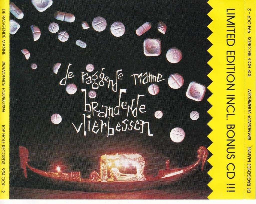 2CD De Raggende Manne – Brandende Vlierbessen (ZGAN) LIMITED, Cd's en Dvd's, Cd's | Nederlandstalig, Zo goed als nieuw, Ophalen of Verzenden