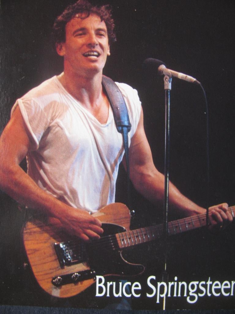 Vintage Kaart - Bruce Springsteen, Verzamelen, Verzenden, 1980 tot heden, Ongelopen, Sterren en Beroemdheden