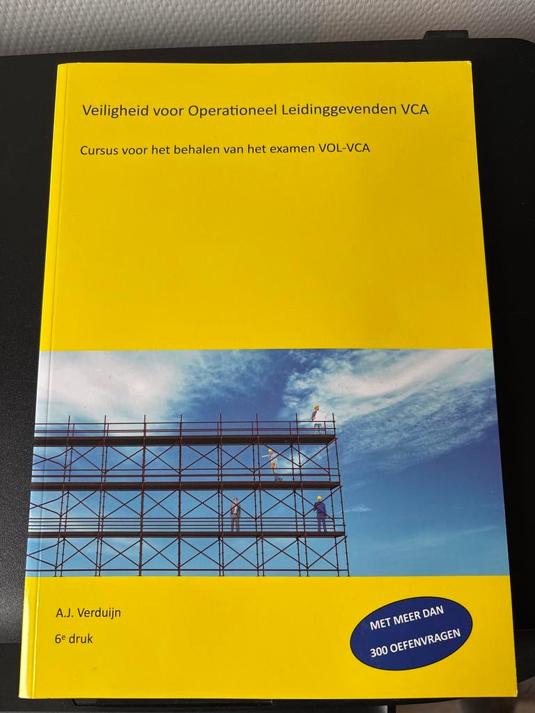 VCA Vol A.J. Verduijn - Veiligheid voor Operationeel Leiding, Boeken, Studieboeken en Cursussen, Ophalen of Verzenden, Zo goed als nieuw