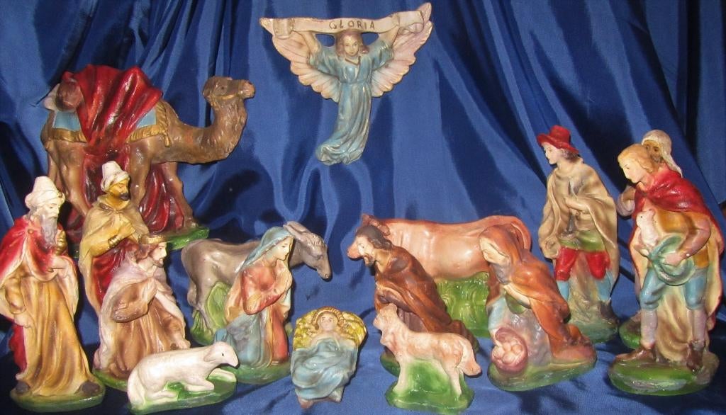 Oude kerstgroep, Diversen, Kerst, Ophalen of Verzenden, Gebruikt