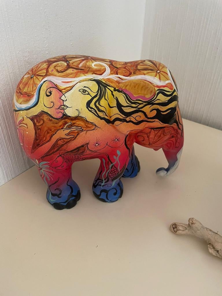 Elephant parade - psycho- handhemaakt olofant beeldje, Verzamelen, Ophalen of Verzenden, Zo goed als nieuw, Dier