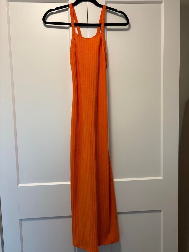 Zara Jurk - Maat L, Ophalen of Verzenden, Zo goed als nieuw, Maat 42/44 (L), Oranje