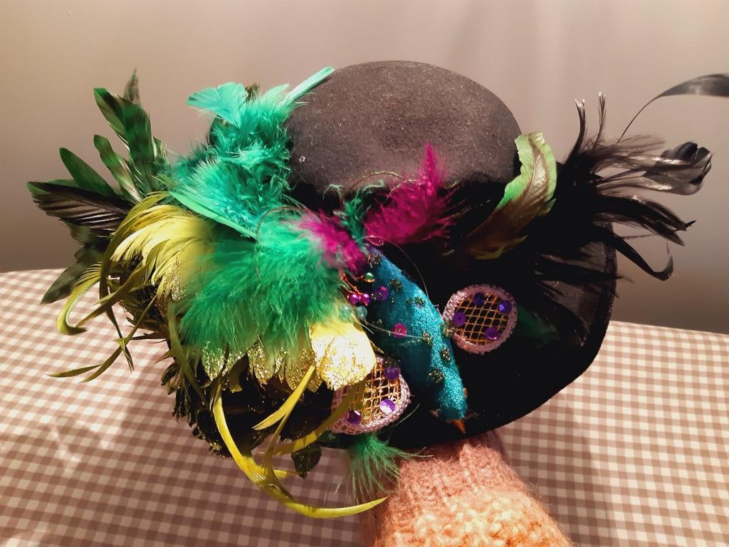 Carnavals Hoed Vastelaovend Boerenbruiloft, Maat 38/40 (M), Carnaval, Ophalen of Verzenden, Accessoires