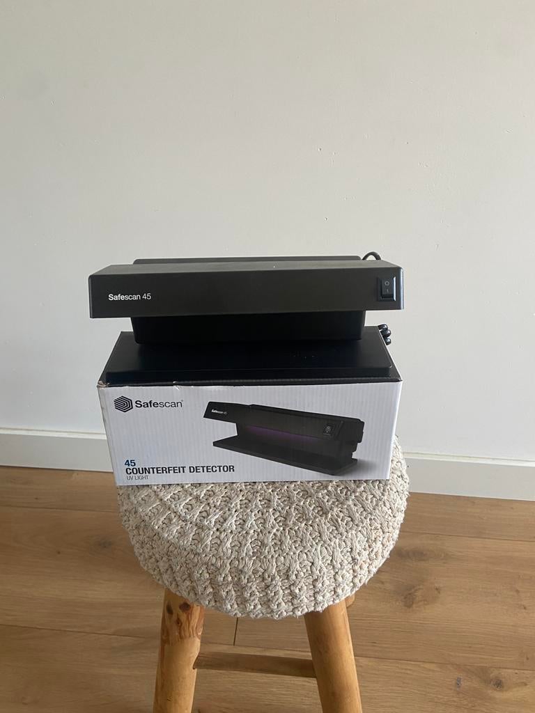 Safescan 45 UV geldscanner / valsgeld detector, Ophalen of Verzenden, Valsgelddetector