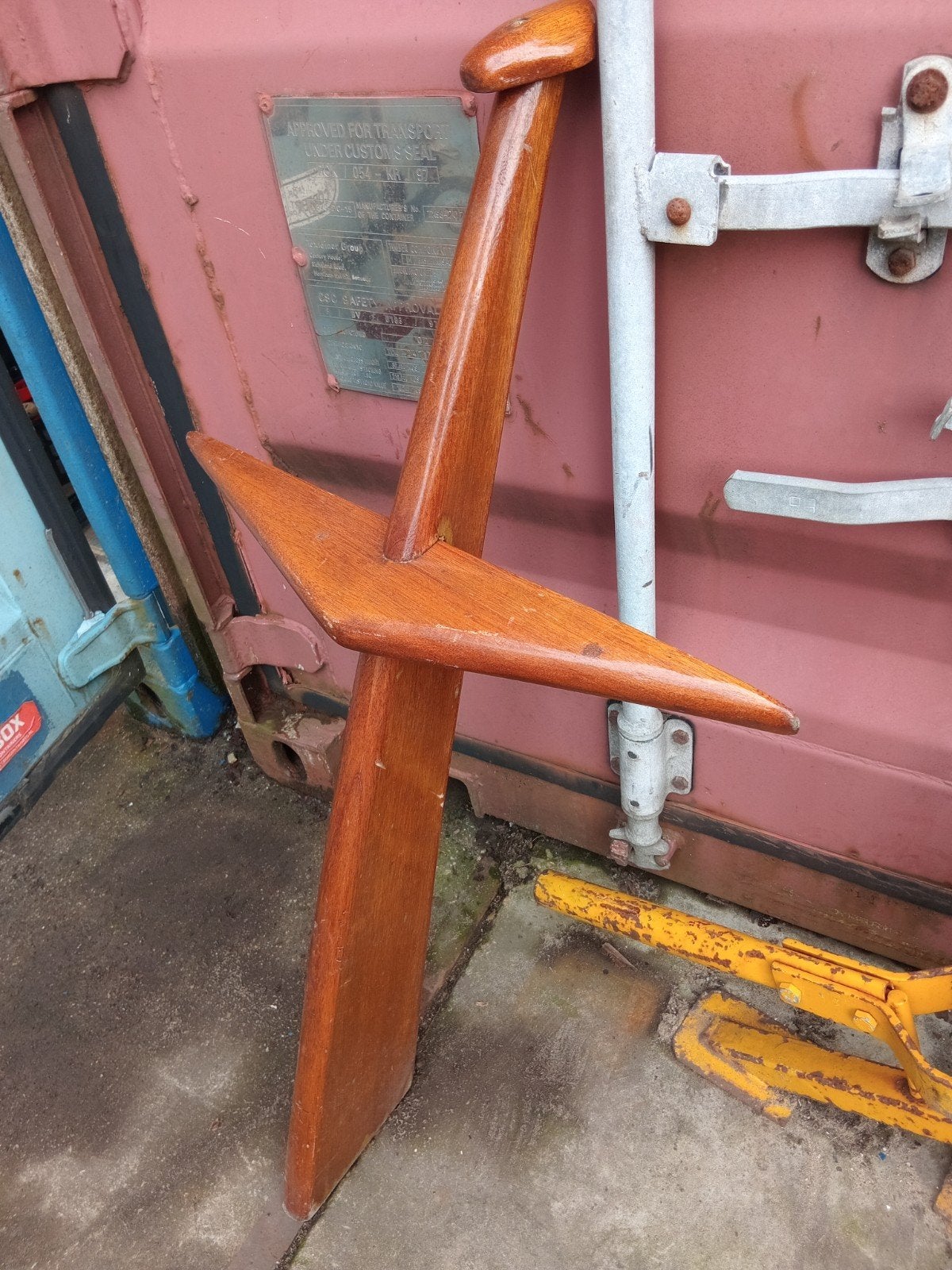 Houten roer of decoratie voor boot, Ophalen of Verzenden, Gebruikt, Overige typen