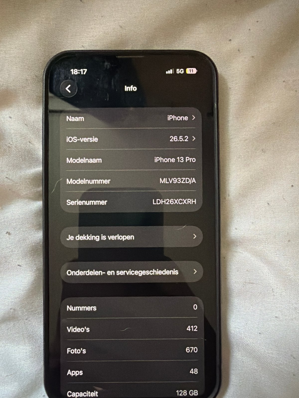 iPhone 13 Pro 128GB - Achterkant beschadigd, Telecommunicatie, Mobiele telefoons | Apple iPhone, 128 GB, Ophalen of Verzenden