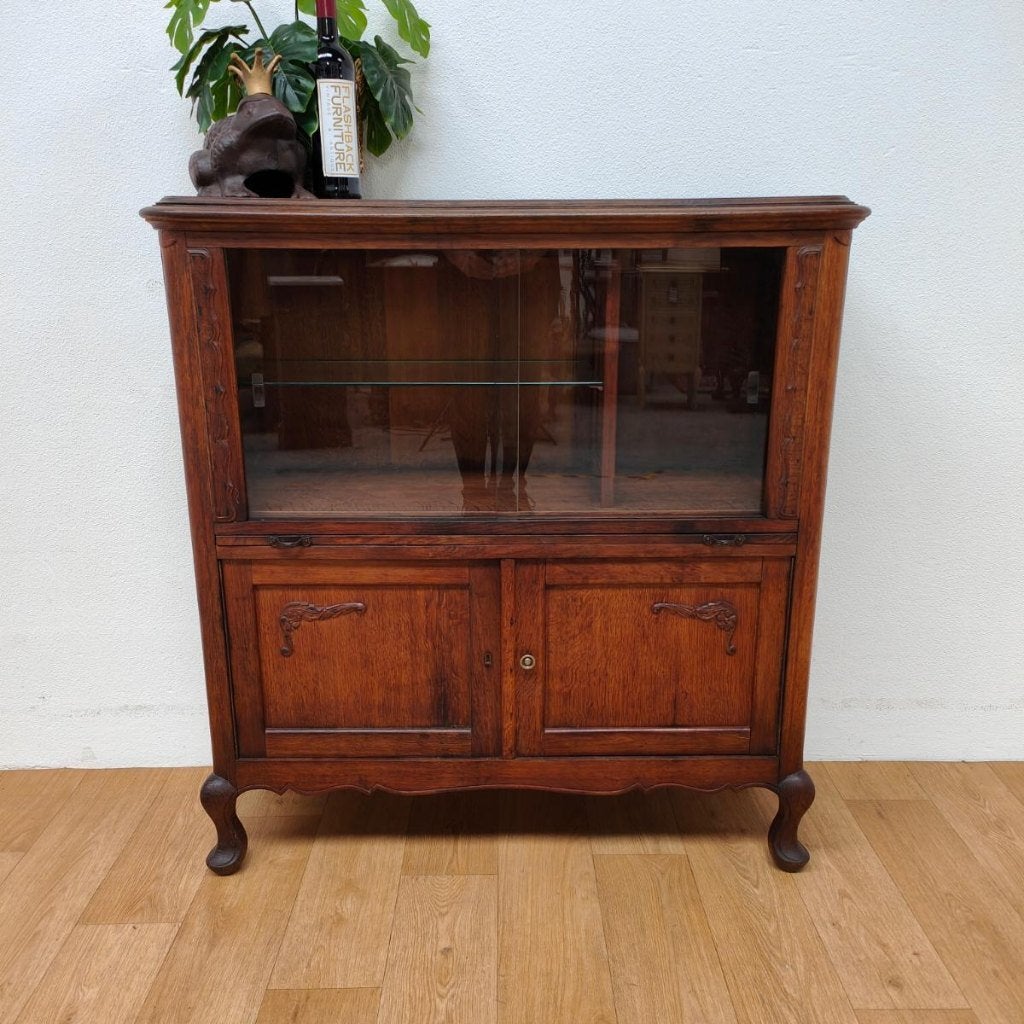 Vintage Barkast drankkast vitrinekast boekenkastje wandkast, Valkenswaard, Gebruikt, 100 tot 150 cm, 5 laden of meer