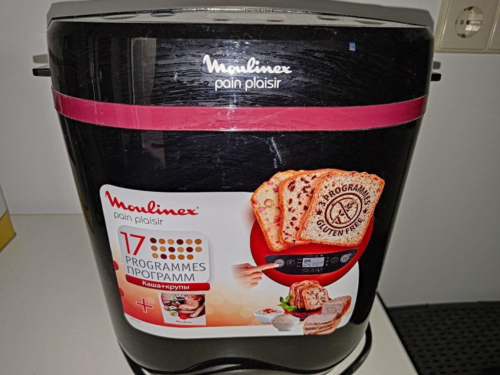 Moulinex pain plaisir/ broodbakmachine, Meer dan 10 programma's, Zo goed als nieuw, 400 tot 800 gram deeg, Ophalen