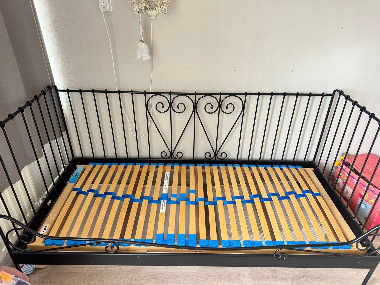 *GRATIS* lattenbodem 1 persoonsbed, Huis en Inrichting, Slaapkamer | Bedden, Ophalen, 90 cm, Zo goed als nieuw, 200 cm