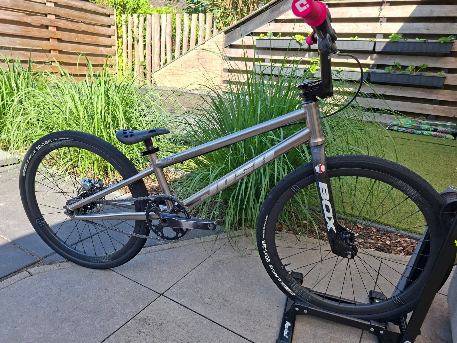 Josh Evo expert bmx titanium., Fietsen en Brommers, Ophalen, Gebruikt, Schijfrem