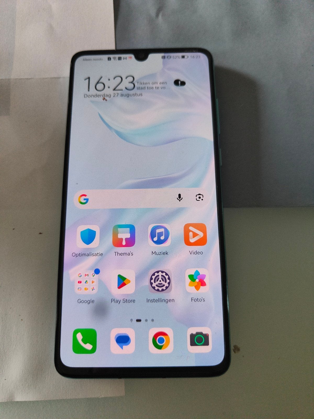 Huawei p30 128gb, Telecommunicatie, Mobiele telefoons | Huawei, Ophalen of Verzenden, Zo goed als nieuw, Blauw