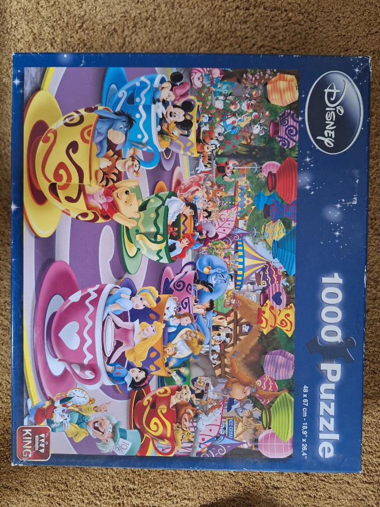 3 Disneypuzzels, Ophalen, 500 t/m 1500 stukjes, Zo goed als nieuw, Legpuzzel