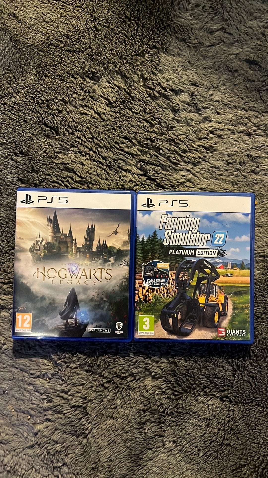 PS5 Bundel: Hogwarts Legacy + Farming Simulator 22 Platinum, Spelcomputers en Games, Ophalen of Verzenden, Zo goed als nieuw