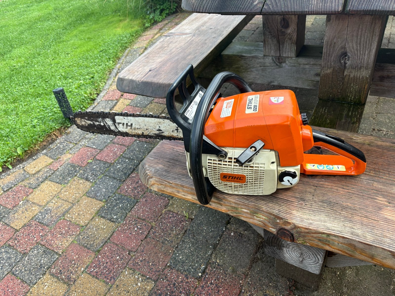 Stihl 029 Super Kettingzaag met 40 cm blad en 3 extra kettin, Ophalen, Gebruikt, Kettingzaag, 30 tot 70 mm