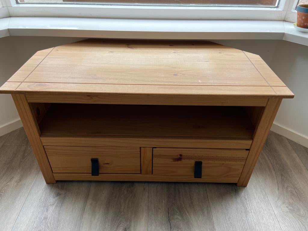 Houten tv hoekkast, Huis en Inrichting, Ophalen, Zo goed als nieuw
