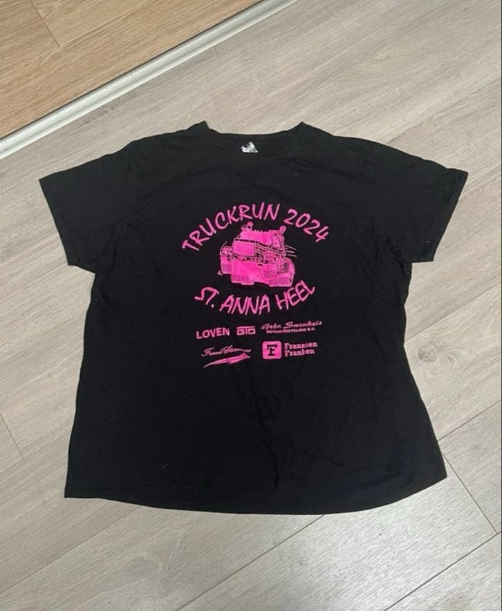 Truckrun t-shirt, Zwart, Maat 46/48 (XL) of groter, Ophalen of Verzenden, Korte mouw