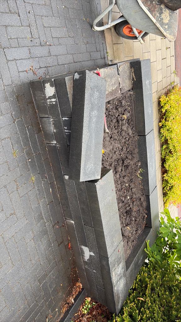 Stapelblokken border, Tuin en Terras, Bielzen en Borders, Ophalen of Verzenden, Minder dan 100 cm, Minder dan 25 cm