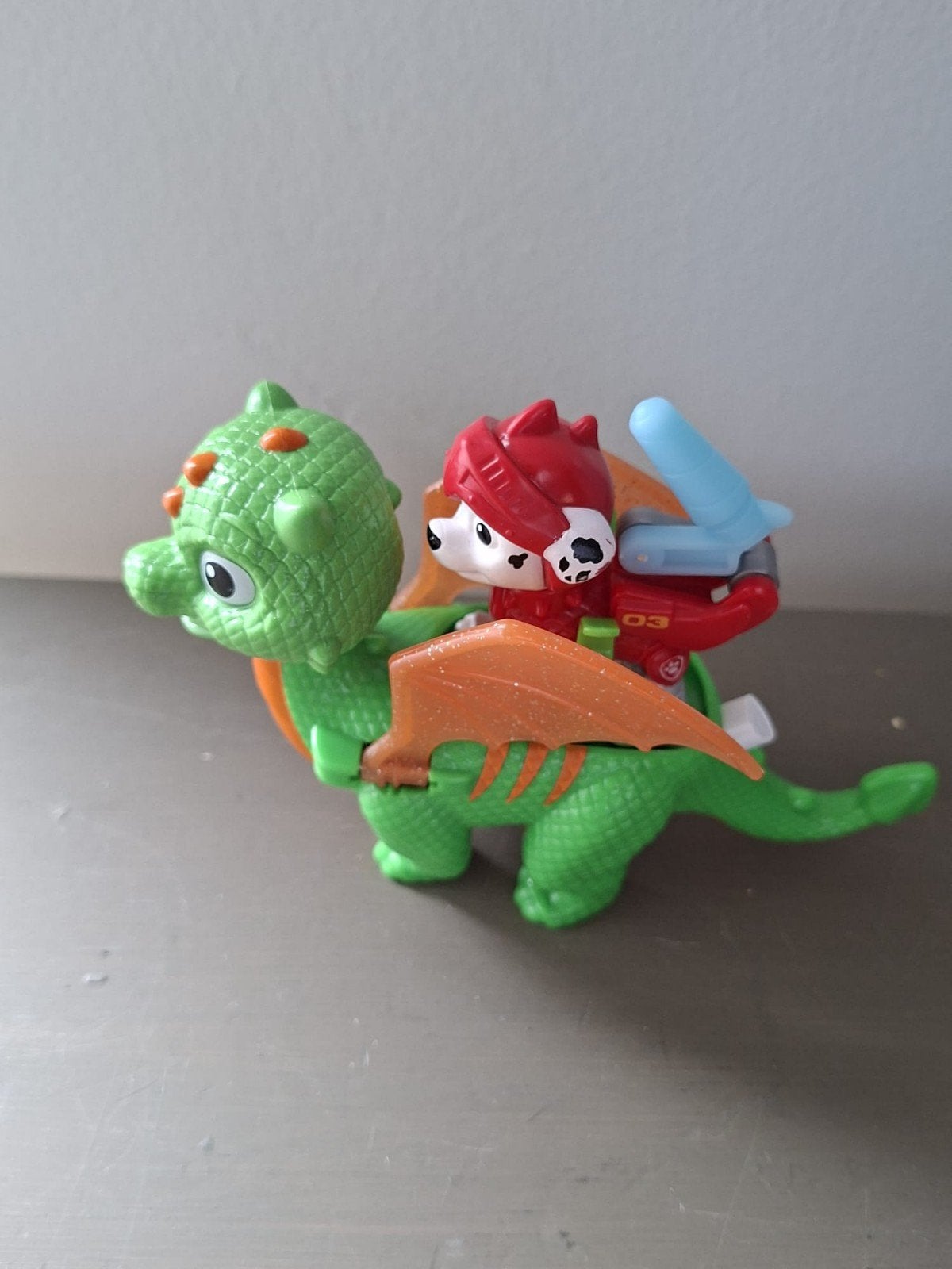 Paw Patrol Marshall op draak speelfiguur, Ophalen of Verzenden, Gebruikt, Jongen of Meisje