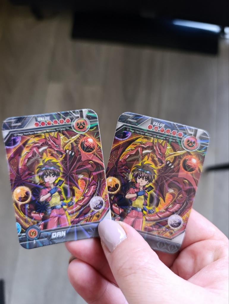 Bakugan Battle Brawlers Magneet Kaarten - Dan, Ophalen of Verzenden, Gebruikt