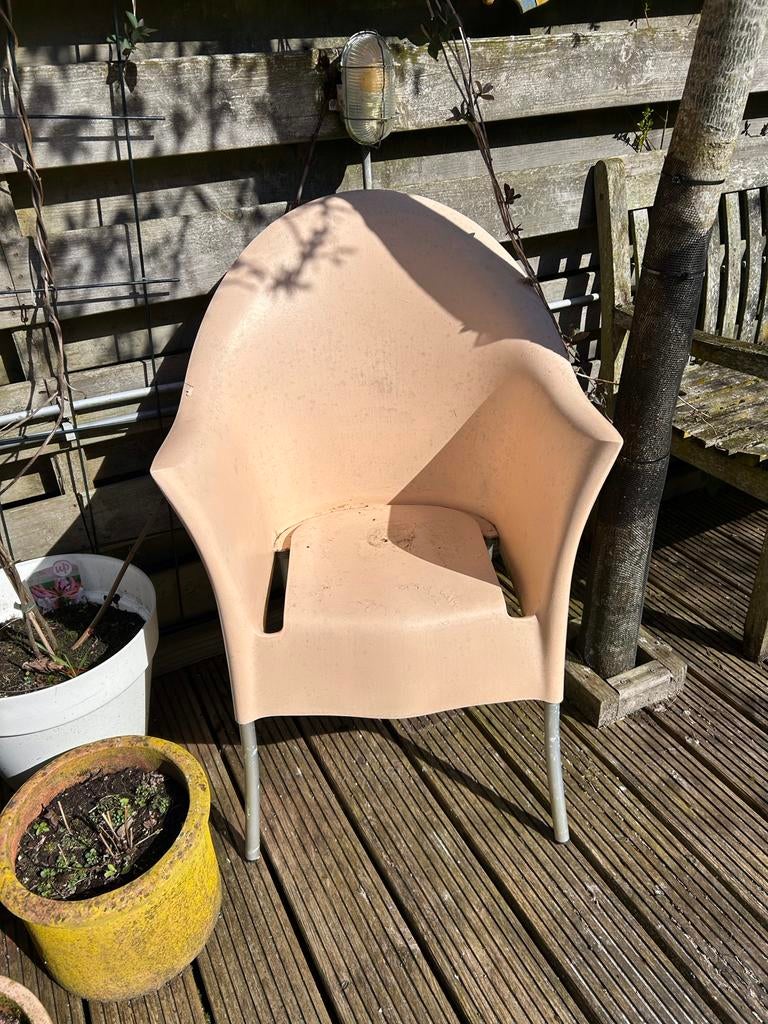 Drie Lord Yo Kartell kunststof stoelen, Huis en Inrichting, Stoelen, Ophalen, Kunststof, Gebruikt, Overige kleuren