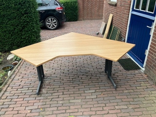 Bureau, Huis en Inrichting, Ophalen, 160 cm, Gebruikt, Hoekbureau