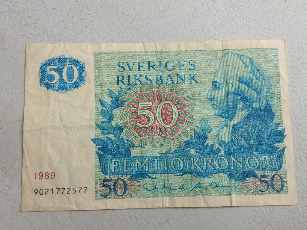 Zweden 50 kronen 1989., Postzegels en Munten, Bankbiljetten | Europa | Niet-Eurobiljetten, Ophalen of Verzenden, Overige landen