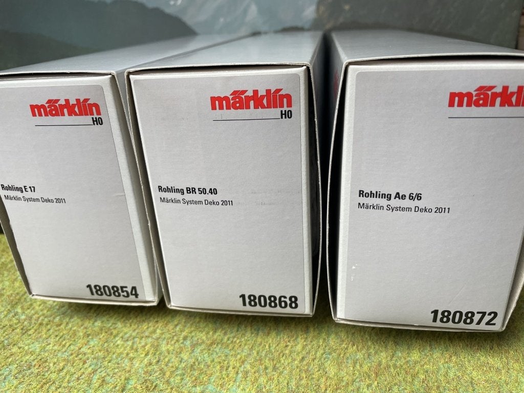 Märklin 180854, 180868, 180872 Deko-Set 2011, Wisselstroom, Locomotief, Ophalen of Verzenden, Zo goed als nieuw