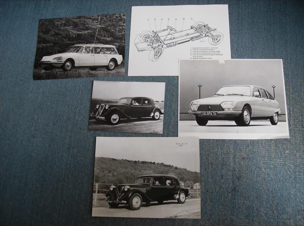 CITROEN, FOTO'S O.A TRACTION EN ANDERE, 6 X, Ophalen of Verzenden, Gebruikt, Auto's