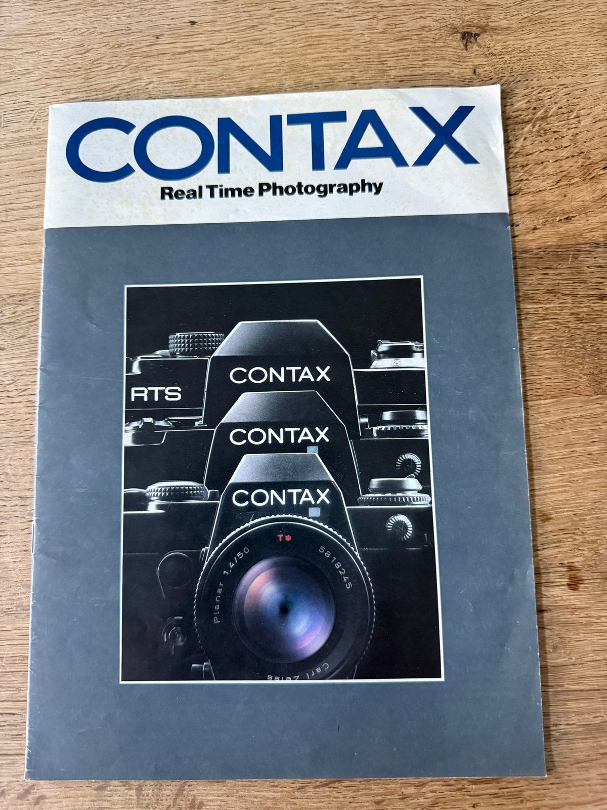 Contax Real Time Photography Brochure, Ophalen of Verzenden, Gelezen, Camera's