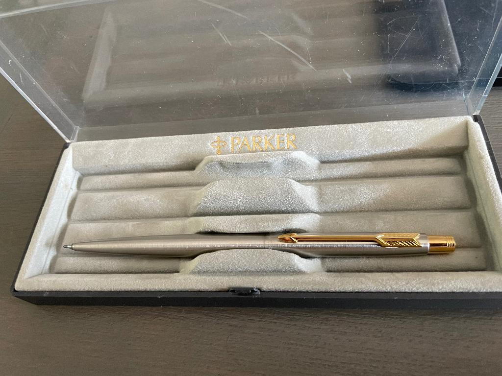 PARKER VULPOTLOOD met inscriptie - WD014, Verzamelen, Pennenverzamelingen, Waddinxveen, Gebruikt, Vulpotlood, Parker