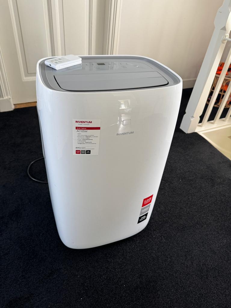 Mobiele airco, Inventum AC125W Airco | 12.000 BTU, Witgoed en Apparatuur, Airco's, Ophalen, Gebruikt, Koelen en Ontvochtigen, Afstandsbediening